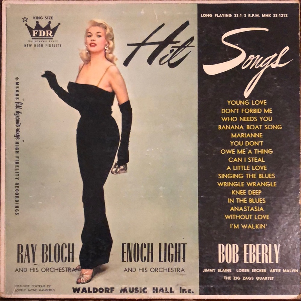 Bloch, Light, Eberly Hit Songs Vinyl Lp